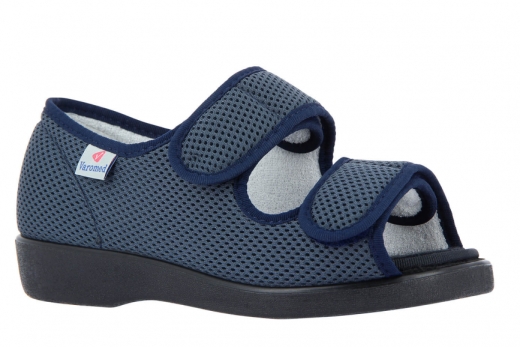 Damen-Klett-Slipper Stretchschuh Strasbourg Weite H Varomed Art. 31311 marine