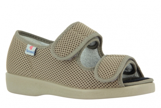 Kletthalbschuh Verbandschuh Mesh Göteborg Größe 43 tan Weite L Varomed 58882 REDUZIERT!