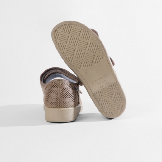 Kletthalbschuh Verbandschuh Mesh Göteborg 43 tan Weite L Varomed 58882 profilierte Sohle