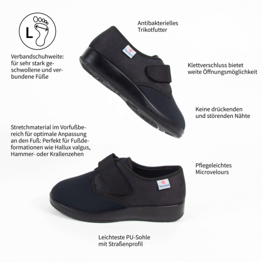 Klettschuh Stretchschuh Verbandschuh Tromsö Weite L Varomed 60810 Vorteile