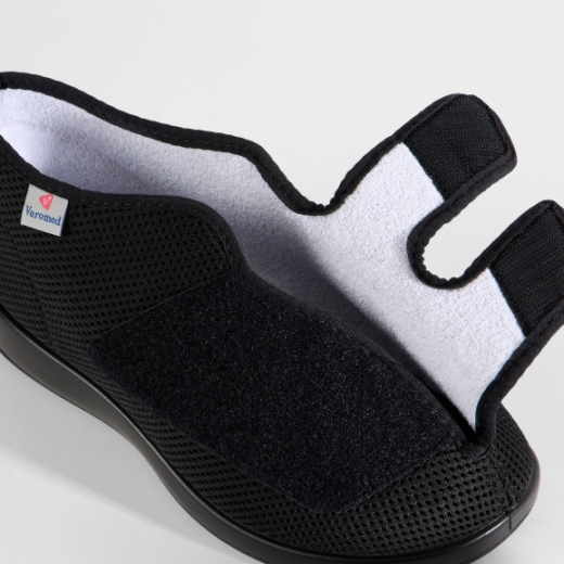 Klettschuh Mesh Verbandschuh Parma Weite L Varomed 60922 Größe 37 schwarz weiter Einschlupf