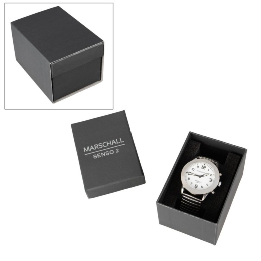 Sprechende Herren-Armbanduhr Senso 2 Uhrenbox