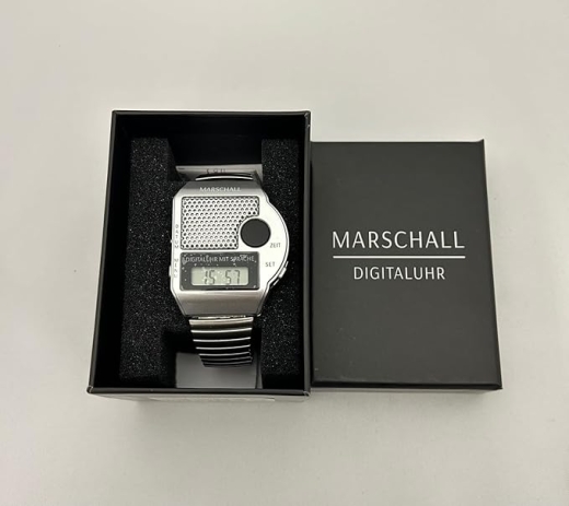 Sprechende Armbanduhr Digital Blindenuhr mit großem Sprachknopf Uhrenbox