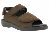 Verbandsandale Klettsandale Verbandschuh Lugano Größe 46 mocca Weite L Varomed 58890 REDUZIERT!