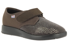 Damen-Klett-Slipper Stretchschuh Strasbourg Größe 40 mocca Weite H Varomed 31311 REDUZIERT!