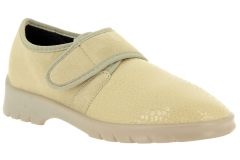 Damen-Klett-Slipper Stretchschuh Strasbourg Größe 39 sand Weite H Varomed 31311 REDUZIERT!