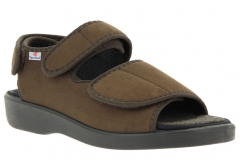 Verbandsandale Klettsandale Verbandschuh Lugano Größe 46 mocca Weite L Varomed 58890 REDUZIERT!