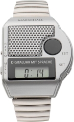 Sprechende Armbanduhr Digital Blindenuhr mit großem Sprachknopf